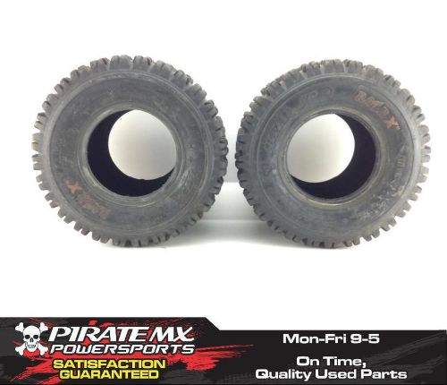 Maxxis razr x 18x10/8 rear tire set from 2006 suzuki ltr450 ltr 450 #49 *
