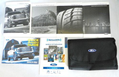2014 ford f-150 owners manual with oem case el3j19a321aa