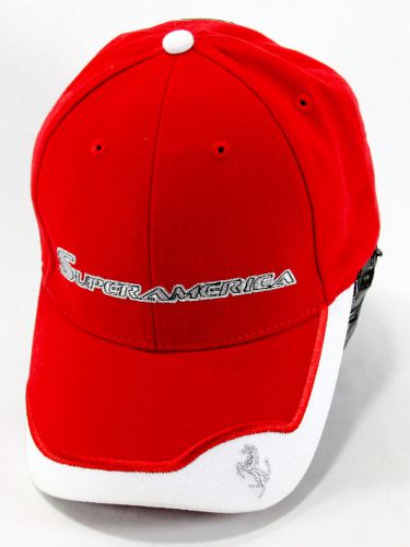 Genuine ferrari super america baseball ball cap / hat, official product, red