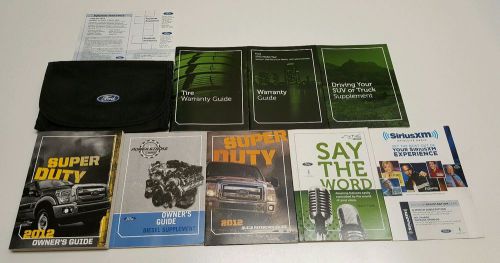 2012 ford f-250 f-350 diesel 6.7l owners manual w/ sync 4x4 2wd crew ext reg cab