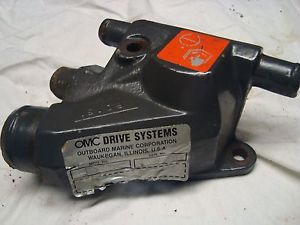 Omc engine motor thermostat housing assembly block 0 910179, 0985880, 0986292