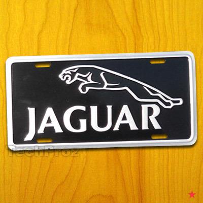 Jaguar license plate vanity tag emblem sign front frame cover logo classic new