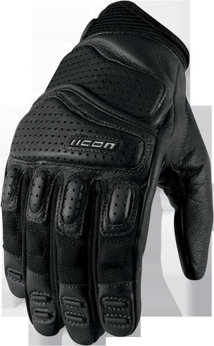 Icon motorcycle glove men's superduty 2 black small s sm 3301-1346 3301-1346
