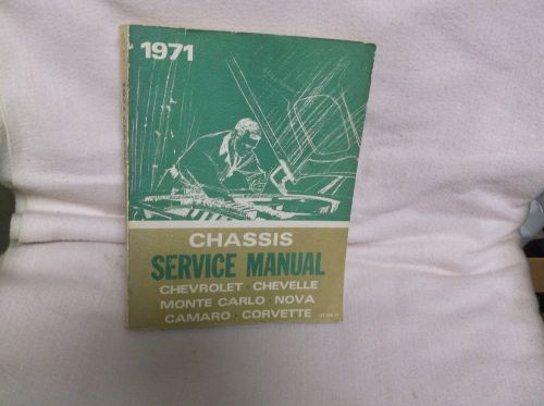 1971 chassis service manual, chevelle, nova, camaro, corvette, monte carlo