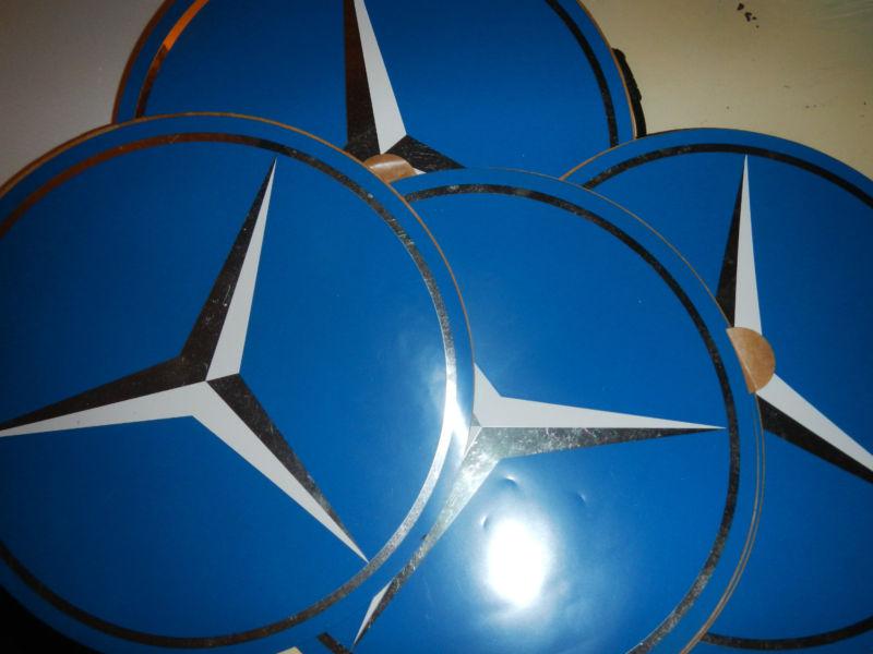 Vintage , mercedes advertising logo stickers ( lot of 5 )