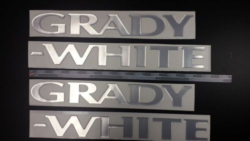 Grady-white boat emblem 40&#034; epoxy stickers resistant to mechanical shocks vinyl