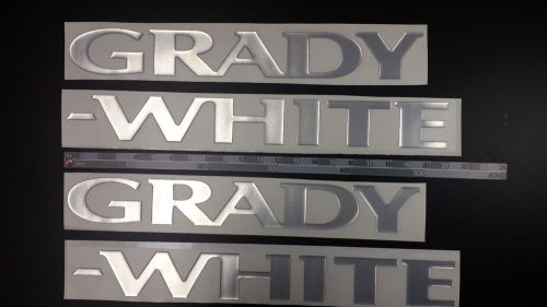 Grady-white boat emblem 40" epoxy stickers resistant to mechanical shocks vinyl
