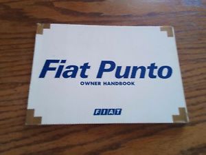 Fiat punto mk2 genuine manual book english