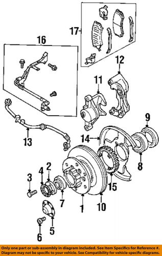 Honda oem 98-01 passport brake-front-cap bolt 9020610200