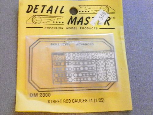 Detail master 1/25 street rod gauges #1  dm2300 nip