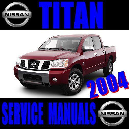2004 04 nissan titan service repair workshop maintenance shop manual on cd