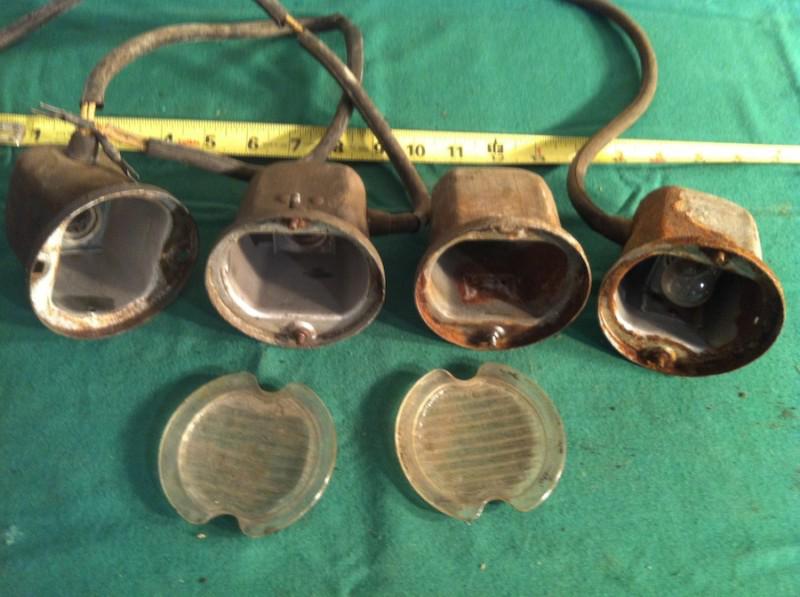 1950 1951 1952 Buick Rear Reverse Light Lamp Housings w/Lens 51 52 Series 50 70, US $40.00, image 3