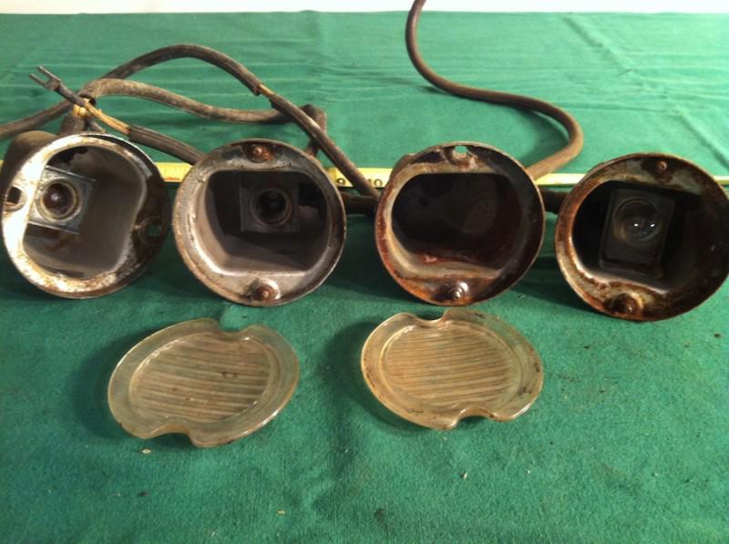1950 1951 1952 Buick Rear Reverse Light Lamp Housings w/Lens 51 52 Series 50 70, US $40.00, image 4