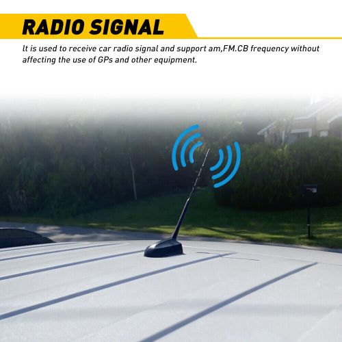 11" antenna black mast power radio am/fm for ford explorer 2011-2020 exc