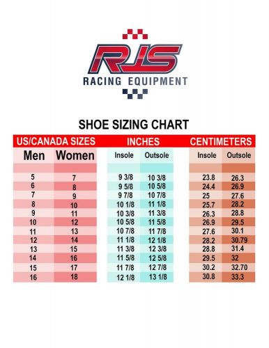 RJS RACING SFI 3.3/5 RACING DRIVING SHOES RED MID TOP MEN SIZE 9 IMSA SCCA IHRA, US $74.99, image 5