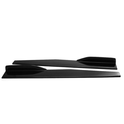 For BMW Front Rear Bumper Lip Spoiler Splitter Body Kit Side Skirt Glossy Black, US $68.86, image 2
