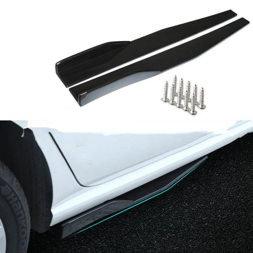 For BMW Front Rear Bumper Lip Spoiler Splitter Body Kit Side Skirt Glossy Black, US $68.86, image 3