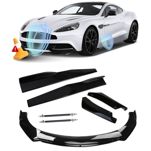 For BMW Front Rear Bumper Lip Spoiler Splitter Body Kit Side Skirt Glossy Black, US $68.86, image 19