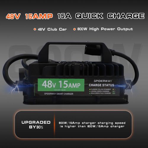 48Volt 15Amp Battery Charger O Ring Terminal Type For EZGO Club Car Golf Cart, US $109.99, image 6