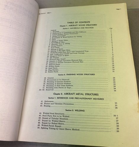1965 Aircraft Inspection and Repair Acceptable Techniques Vintage Airplane Book, US $13.95, image 12