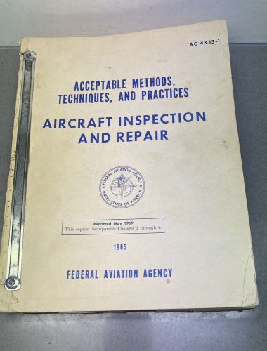 1965 Aircraft Inspection and Repair Acceptable Techniques Vintage Airplane Book, US $13.95, image 14