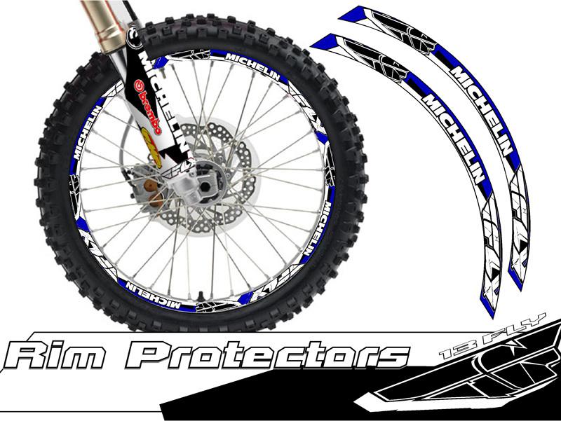 18 & 21 inch dirtbike rim protectors 21" wheel decals dirt bike tape graphics bf