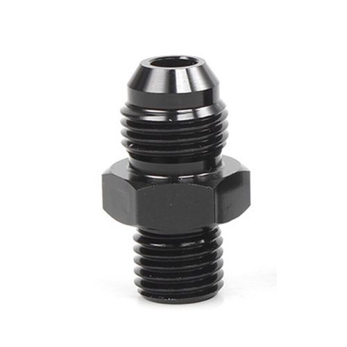 1/4" npt to 6an fitting male straight fittings adapter aluminum black 1pcs