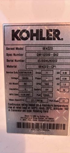Kohler 9EKOZD . 9 kw Marine Diesel Generator NEW, US $15,950.00, image 3