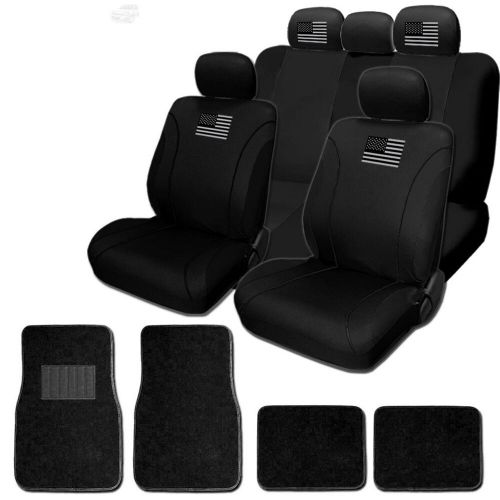 New US Flag Car Truck SUV Seat Covers Floor Mats Set Front Rear for Toyota, US $51.29, image 12