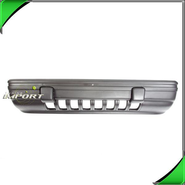 93-95 jeep grand cherokee zj front bumper cover matte gray plastic non-primed