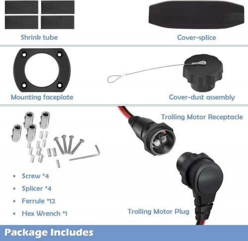 For Minn Kota 1865128 MKR-26 Motor Plug and Receptacle Marine Battery Accessory, US $139.30, image 5