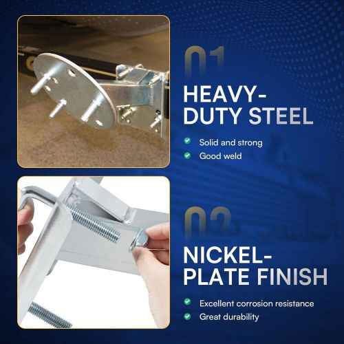 Spare Tire Mount Carrier Set High-Mount for 3" and 4" Trailer Frames 3001.0064, US $62.90, image 2