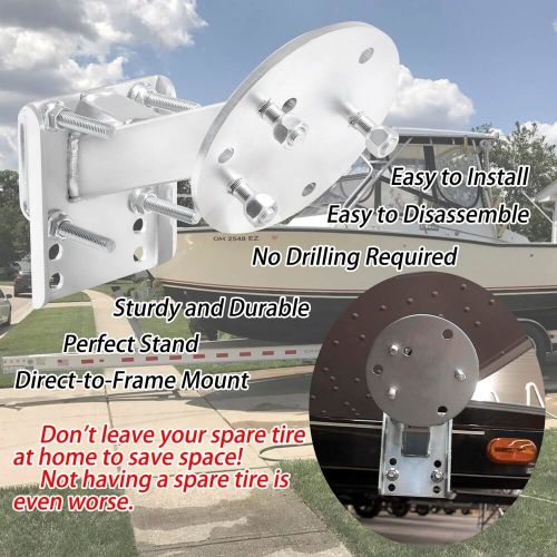 Spare Tire Mount Carrier Set High-Mount for 3" and 4" Trailer Frames 3001.0064, US $62.90, image 8