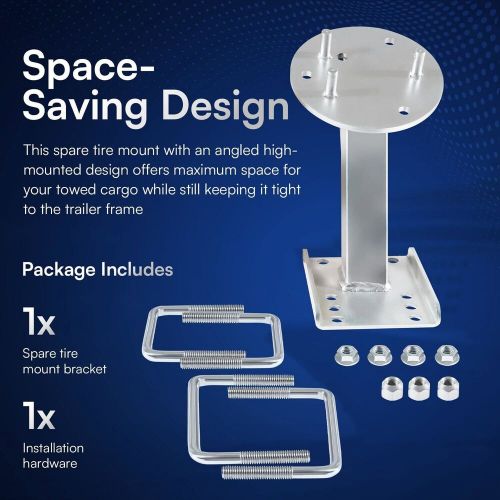 Spare Tire Mount Carrier Set High-Mount for 3" and 4" Trailer Frames 3001.0064, US $62.90, image 16