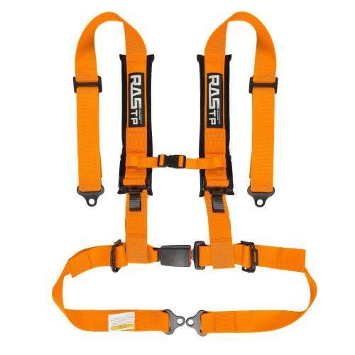 Universal 2" 4-Point Harness Quick Release Safety Seat Belt+1 Pair Shoulder Pads, US $62.88, image 9