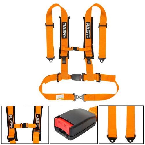 Universal 2" 4-Point Harness Quick Release Safety Seat Belt+1 Pair Shoulder Pads, US $62.88, image 10