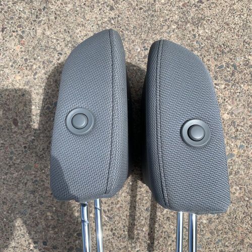 2009-2014 Ford F150 F-150 Front 2 Headrest Set OEM 2013 GRAY CLOTH Left Right, US $99.99, image 2