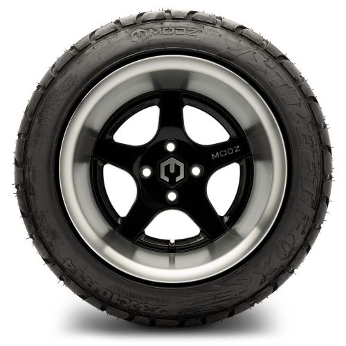 MODZ 14" Maverick Machined Black Golf Cart Wheels and Radial Tires (23x10-R14), US $1,149.95, image 3