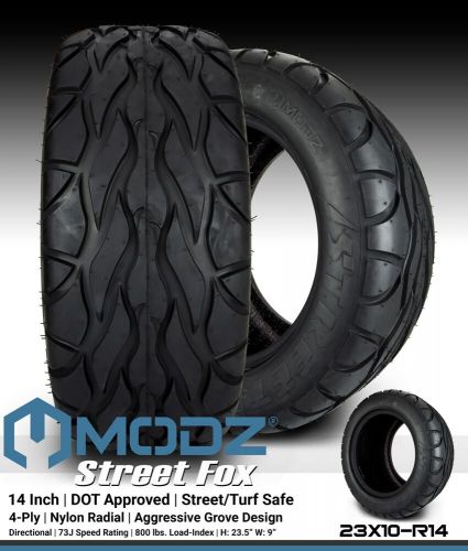 MODZ 14" Maverick Machined Black Golf Cart Wheels and Radial Tires (23x10-R14), US $1,149.95, image 4