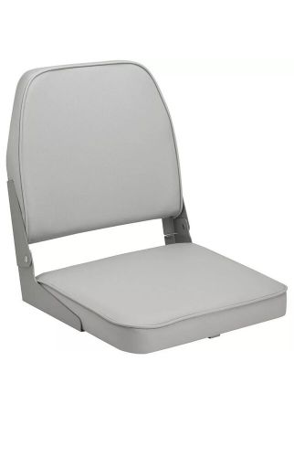 BRAND NEW- Attwood Swivl-Eze Low Back Padded Flip Seat - Grey 98395GY UPC, US $48.99, image 2