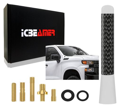 JDM 3" Stubby Carbon Fiber Aluminum Auto Car Short Universal White Antenna F218, US $11.99, image 8