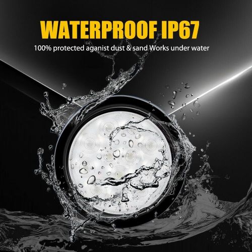 4Inch Round Tail Lights w/ Mounting Bracket 4PCS White Waterproof Lights USA, US $51.99, image 2