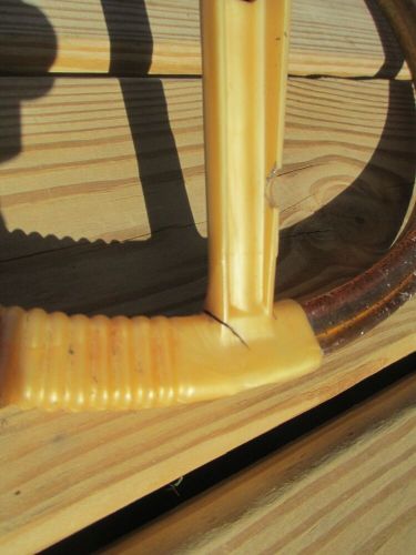 Vintage 1950's 1960's Boat Steering Wheel & Mount GOLD METAL FLAKE 15” BSMT, US $150.00, image 2