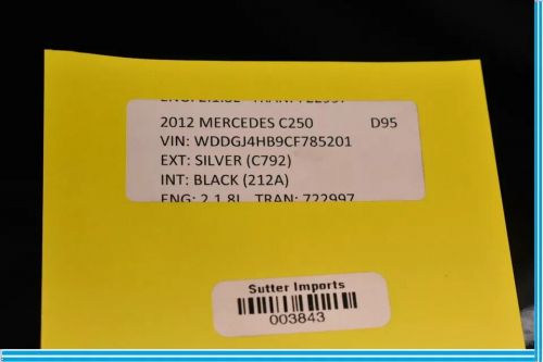 12-14 Mercedes W204 C250 C350 Coupe Front Left Driver Side Door Window Glass OEM, US $140.00, image 4