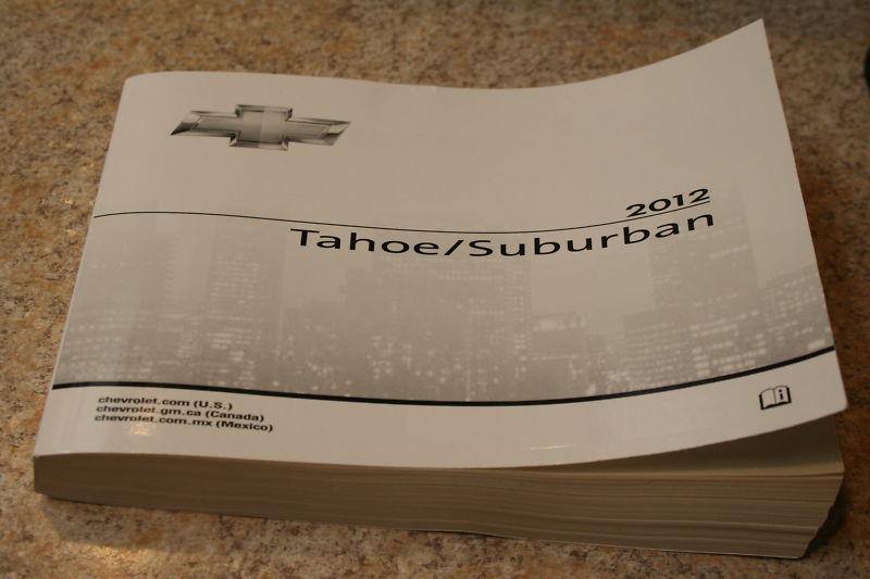 2012 12  chevy tahoe suburban owners manual