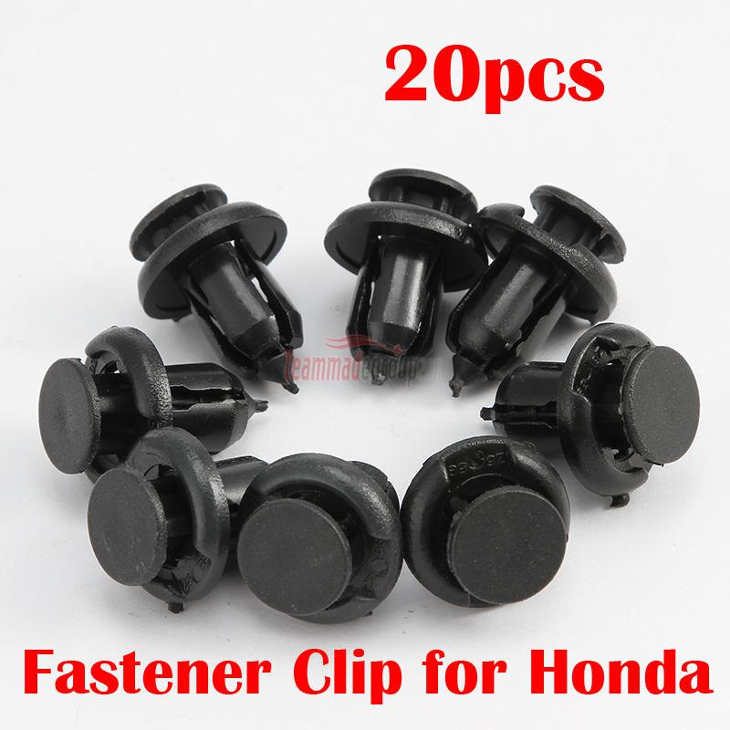 20pcs bumper hood screw fender splash guard retainer clips fasteners for honda