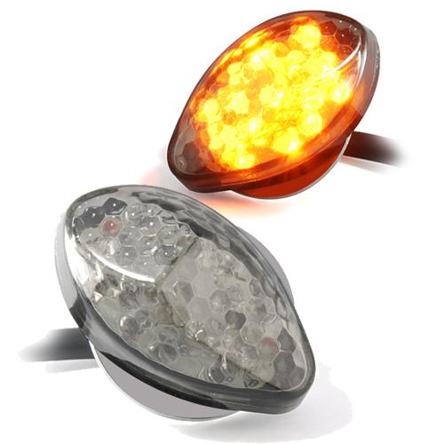 2x smoke lens flush mount led turn signal light for honda cbr 1000rr 600rr f4i