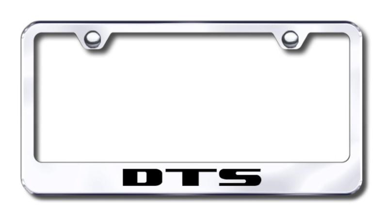 Cadillac dts  engraved chrome license plate frame made in usa genuine