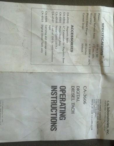 Digital diesel tachometer 3606, US $215.00, image 4