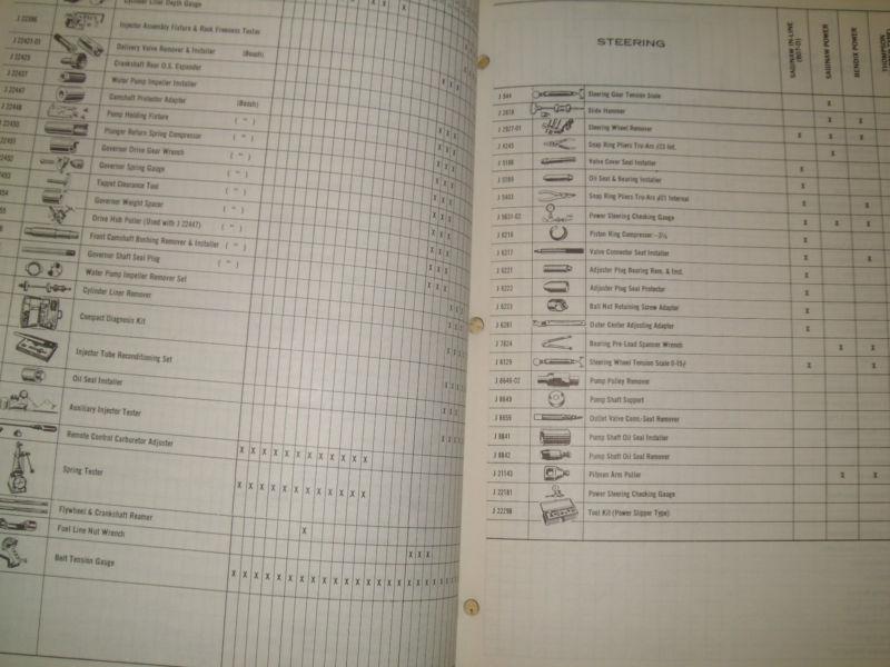 1968 GMC SERVICE TOOL BOOKLET ORIG. G.M. TOOL BOOK WITH ORIG. TOOLS PRICE SHEET!, US $24.50, image 3
